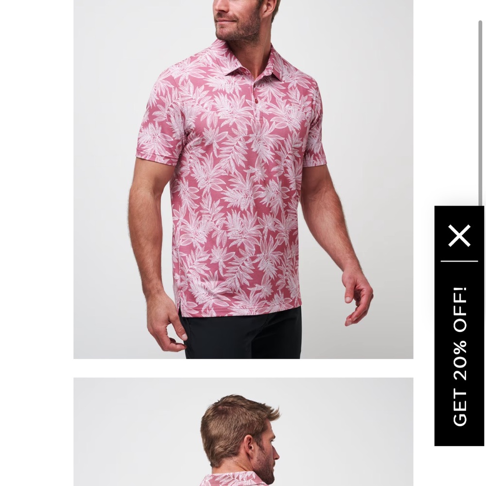 TRAVIS MATHEW Polo LARGE Sea Journey GOLF Shirt - Picture 11 of 12